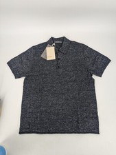 Icebreaker Flaxen SS Polo Shirt Mens Medium Serene Blue Short Sleeve Collared