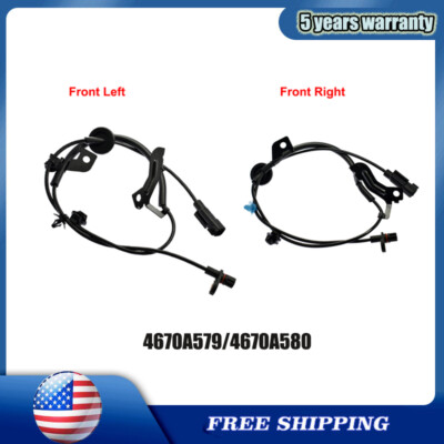 2pc ABS Wheel Speed Sensor Rear Left Right For Mitsubishi Lancer Outlander Sport