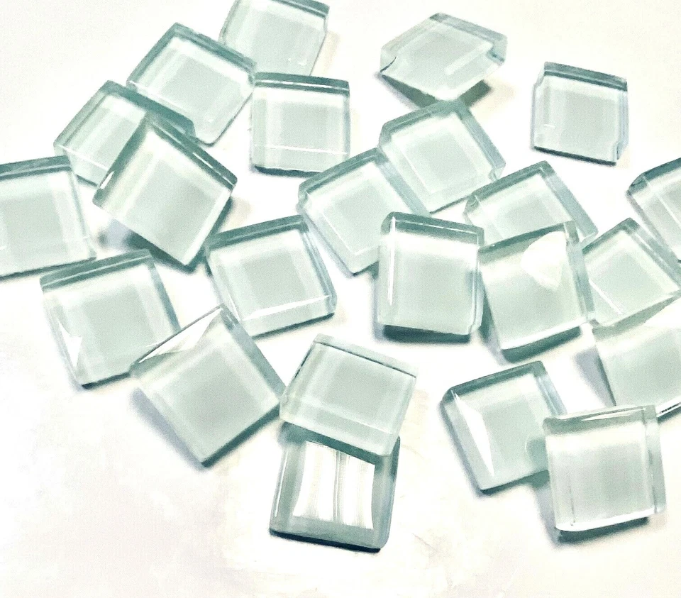 1X1 Sea Breeze Blue Glass Mosaic Tile Glossy Backsplash Spa Shower (Pack of 10) - Image 3 of 3