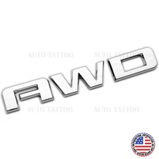 10-20 GMC Acadia Terrain Liftgate AWD Letter Emblem Badge Nameplate OEM Chrome