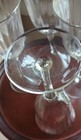 4 Vintage Gold Rimmed Ribbed White Wine Glasses Circa 1970's 8" High EUC — photo 6