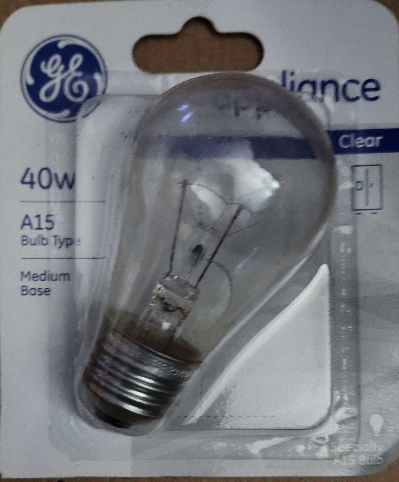 New GE 40W Appliance Light Bulb Refrigerator Freezer Oven Microwave Fridge A15