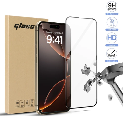 For Apple iPhone 16 Pro Max/16 Plus 9H Hardness Tempered Glass Screen Protector