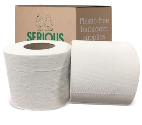 Serious Tissues 100% Recycled Toilet Tissue 2Ply 320 Sheet 90MM (Case 36) - Picture 1 of 2