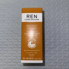 REN Clean Skincare Brightening Dark Circle Eye Cream 0.5 fl oz/15 ml - VEGAN NEW