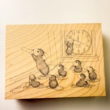 Teacher's Pet~Amanda~House Mouse Rubber Stamp~ 5"X 4.75"~Stampa Rosa 403 M