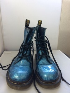 metallic blue dr martens