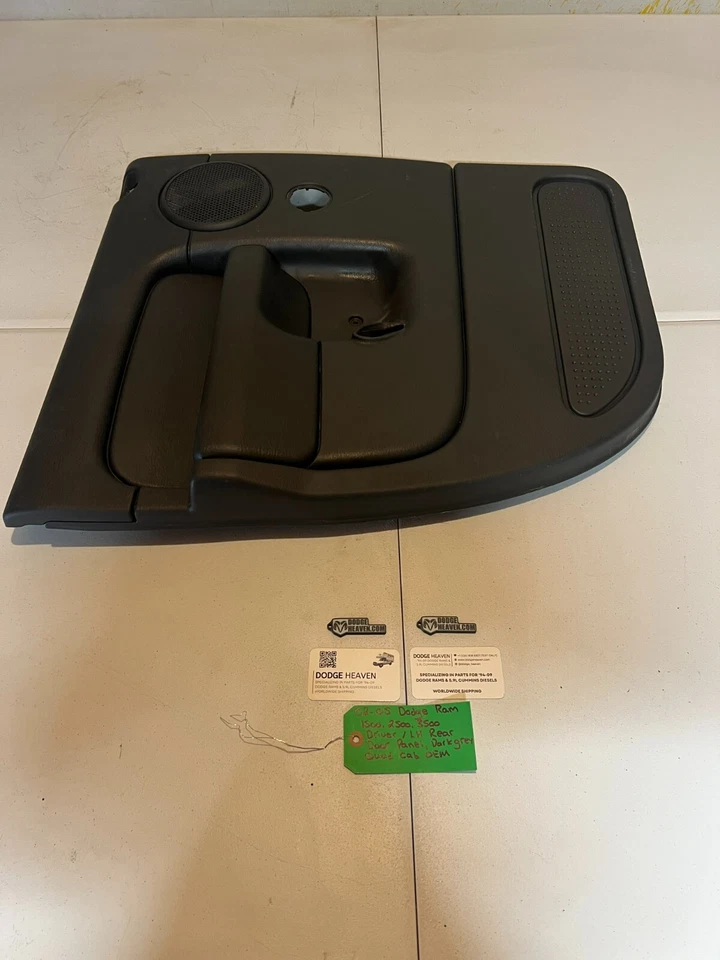 Panel de puerta trasera izquierda gris oscuro OEM 2002-2005 Dodge Ram 1500 2500 3500 Drivers Foto 4 de 4