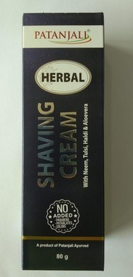 PATANJALI Herbal Shaving Cream with neem tulsi turmeric aloevera  (80 g)