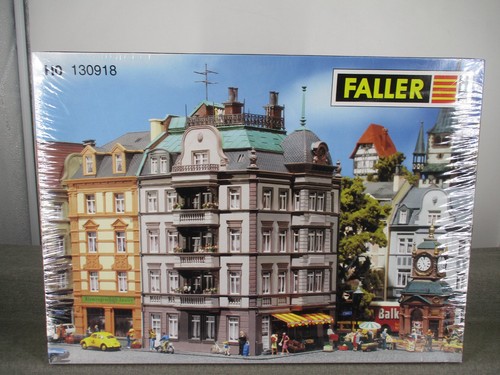 Faller escala H0 30918 kit casa final de ciudad "Goethestraße 88" sin construir en embalaje original | Zustand: Gebraucht