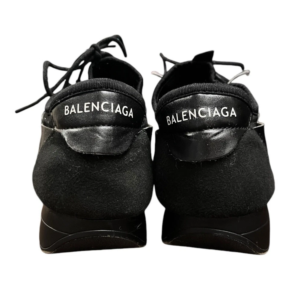 Zapatillas bajas Balenciaga negras de gamuza y cuero para correr talla 39/US 9 suelas nuevas Foto 3 de 4