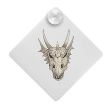 "Drachenschädel" Saugnapf Auto Fenster Schild (CG00023400)