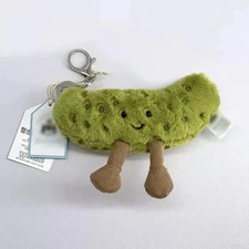 Jellycat Amuseable Green Sour Pickle Plush Toy Cute Soft Collectible KeychainNWT