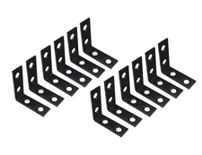 Angle Bracket Corner Brace Durable Thicker Steel Construction, Black, 1-1/2"x...