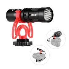 2x - Manbily Microphone - Video Mic w/ Mount And Wind Cover DSLR Hot/Cold Shoe