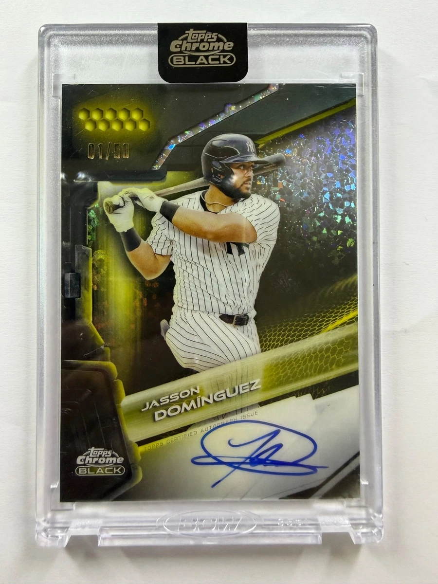 2025 Topps Chrome Black - Jasson Dominguez #CBA-JD for sale | eBay