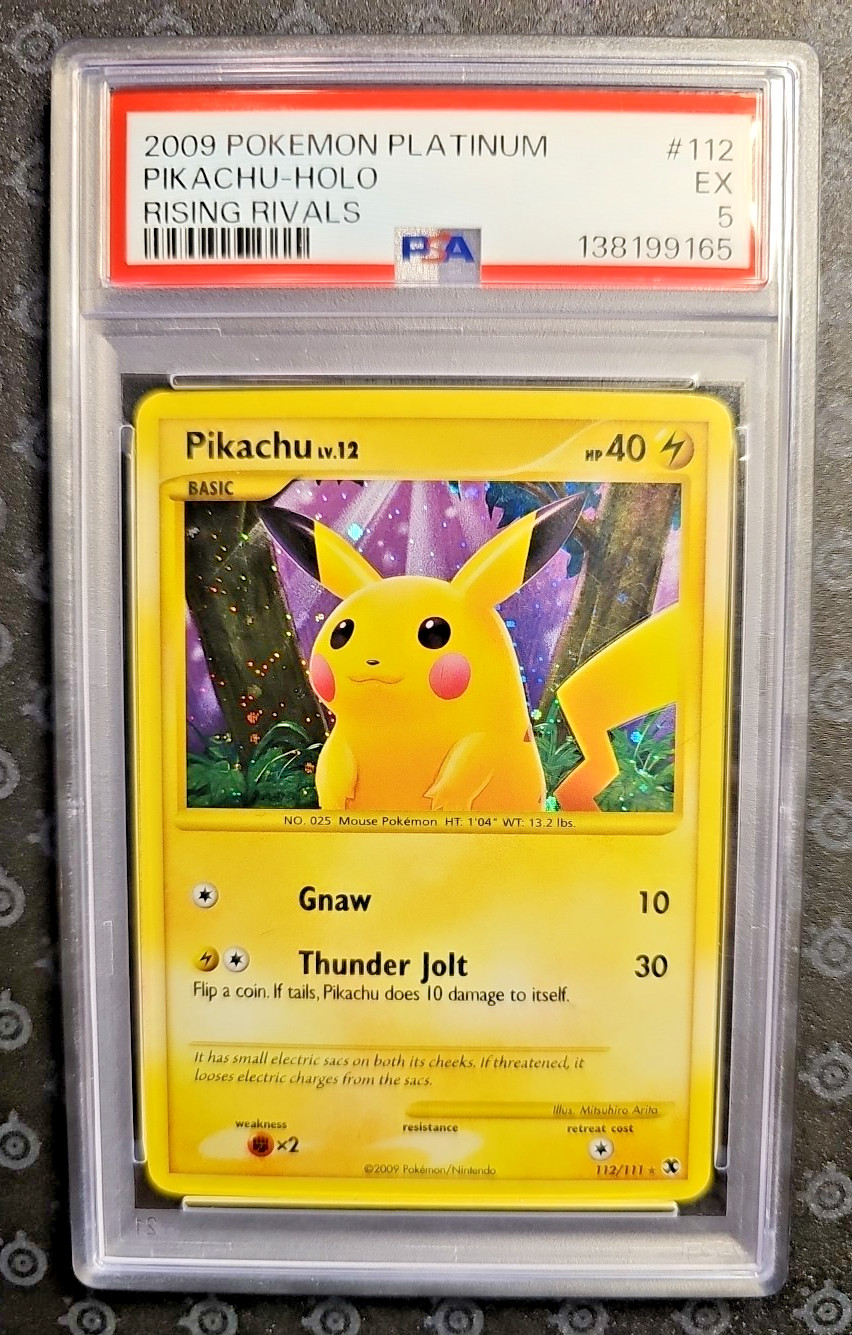 2009 Pokemon Platinum Rising Rivals #112 Pikachu Rivals - PSA EX 5