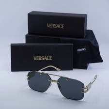 Versace VE2275 100287 Gold/Dark Grey 60-13-140 Sunglasses New Authentic