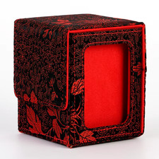 Magnetic Leather Deck Box 100+ Cards – Commander TCG Card Storage Case ✅