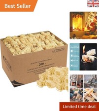 200 pcs Eco-Conscious Firelighters - Effortless Ignition for Grills & Firewood 0.12 per lighter