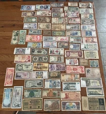 Foreign / World Paper Money 75 Item Lot Currency  Collection RMC #697