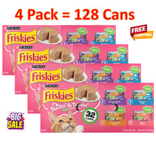 128 Cans/ 4 Pack Friskies® Adult Cat Wet Food - Variety Pack, 32 CT, 176 OZ 1.69 per gallon