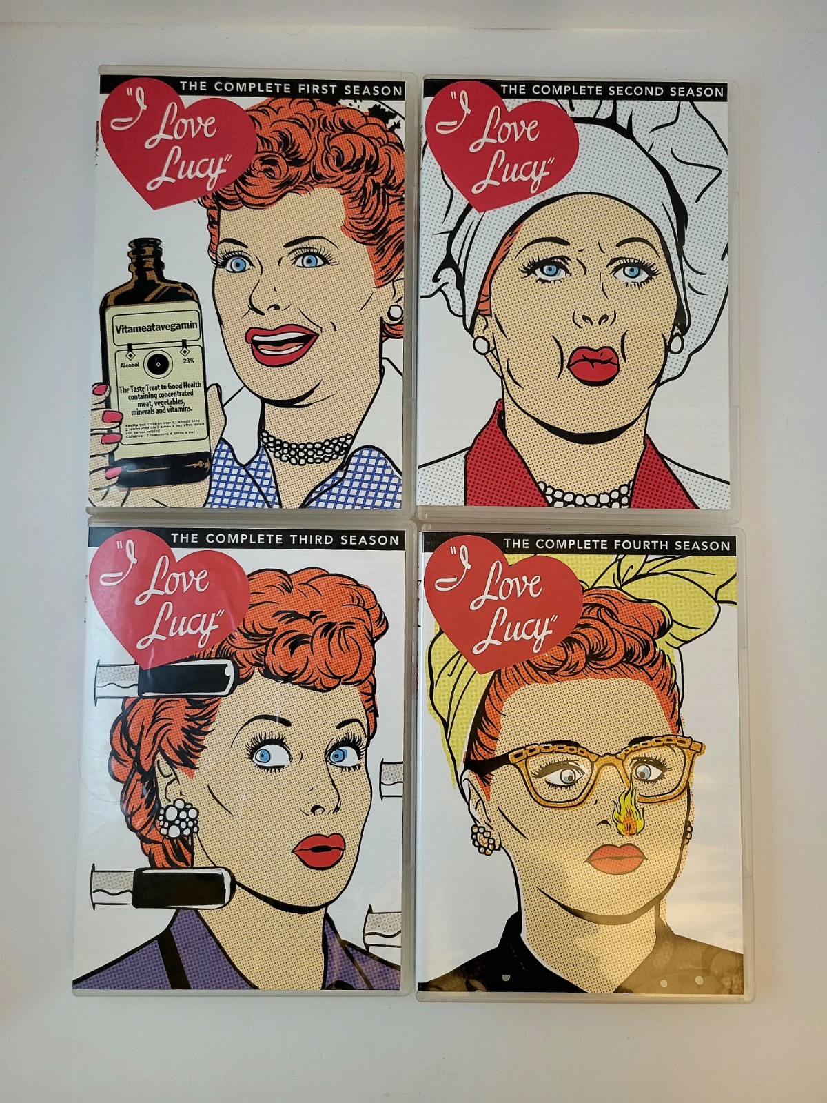 I Love Lucy TV Series Seasons 1 2 3 4 DVDs ***Please Read Description***