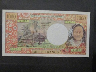 Tahiti Banknotes: Circulated Great Item Must Have (L7458)
