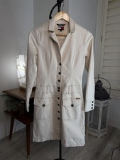 Ecru Tommy Hilfiger Womens Dress Medium Denim Button Down Vintage 90's Y2K VTG