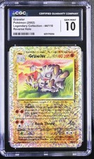CGC 10 GEM MINT Graveler 44/110 Legendary Collection) Reverse Holo Pokemon Card
