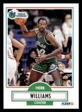 1990 Fleer Herb Williams #45 Dallas Mavericks
