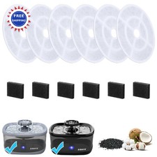 SIBAYS 6 Pack 7 Large Cat Water Fountain Filters Replacement for 2 5Gal 9 5L