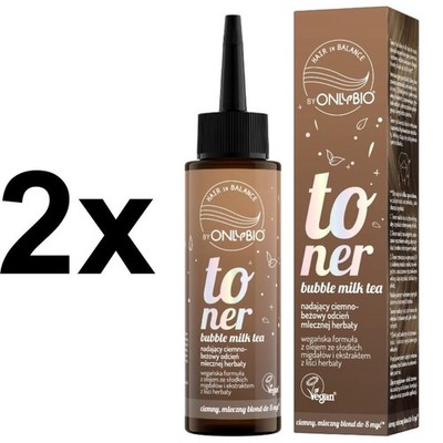 2x ONLYBIO Toner Bubble Milk Tea 100 ml - Feuchtigkeitspflege für die Haut