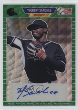 2021 Leaf Pro Set Metal 1989 Green Wave /7 Yolbert Sanchez #PA-YS1 Auto 2y0