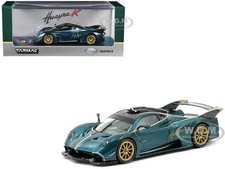 PAGANI HUAYRA R TURQUOISE CARBON FIBER 1/64 BY TARMAC WORKS T64G-TL035-TCF