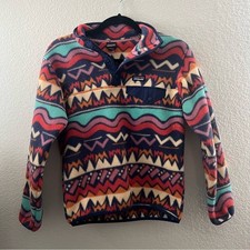 Patagonia Synchilla Vibrant Patterned Crewneck Sweater for kids or womens xs