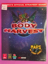 1998 Prima OFFICIAL STRATEGY GUIDE Body Harvest N64 video game Book COMBINE SHIP