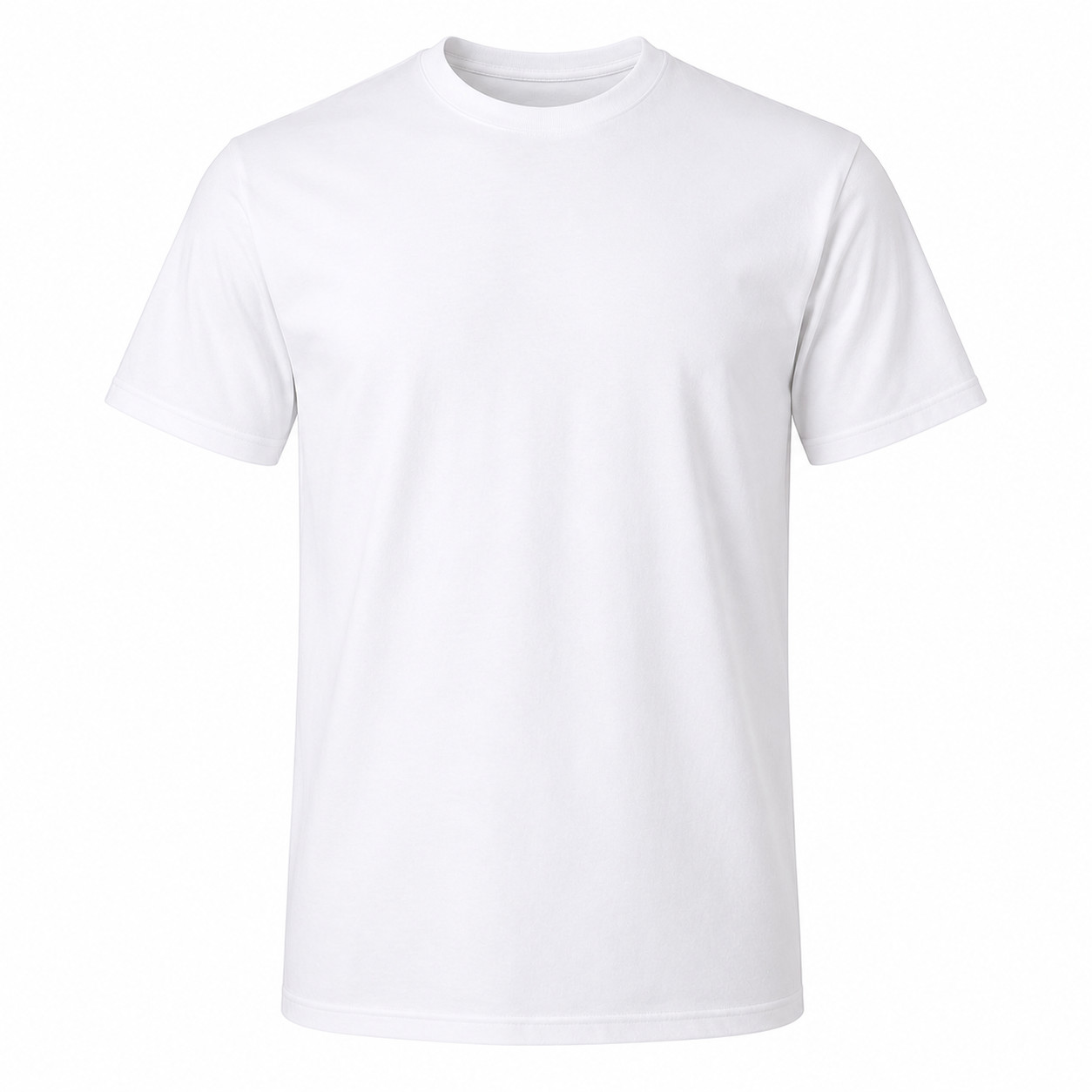 Men's White T-Shirts 3 Pack 100% Cotton Crew Neck Short Sleeve Undershirts - second product detail image