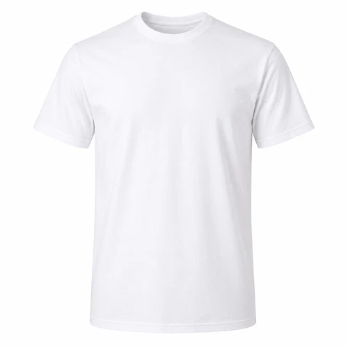 Men's White T-Shirts 3 Pack 100% Cotton Crew Neck Short Sleeve Undershirts image 2