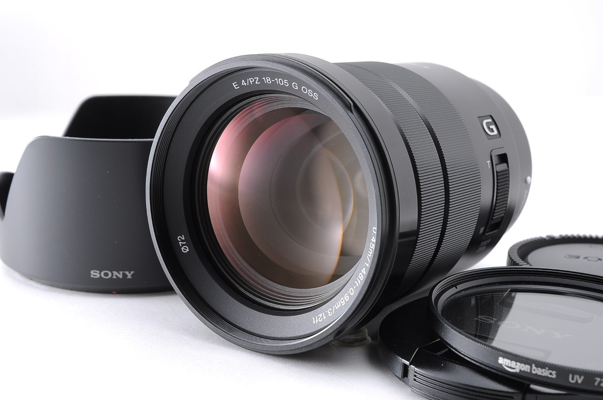 Mint SONY E PZ 18-105mm F/4 G OSS SELP18105G w/Hood Lens