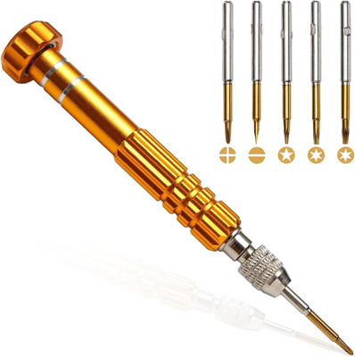 5-in-1 Mini Schraubendreher Set aus legiertem Stahl - Multifunktional, Präzision