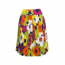 S/S 2000 Chanel Pleated Multicolour Skirt