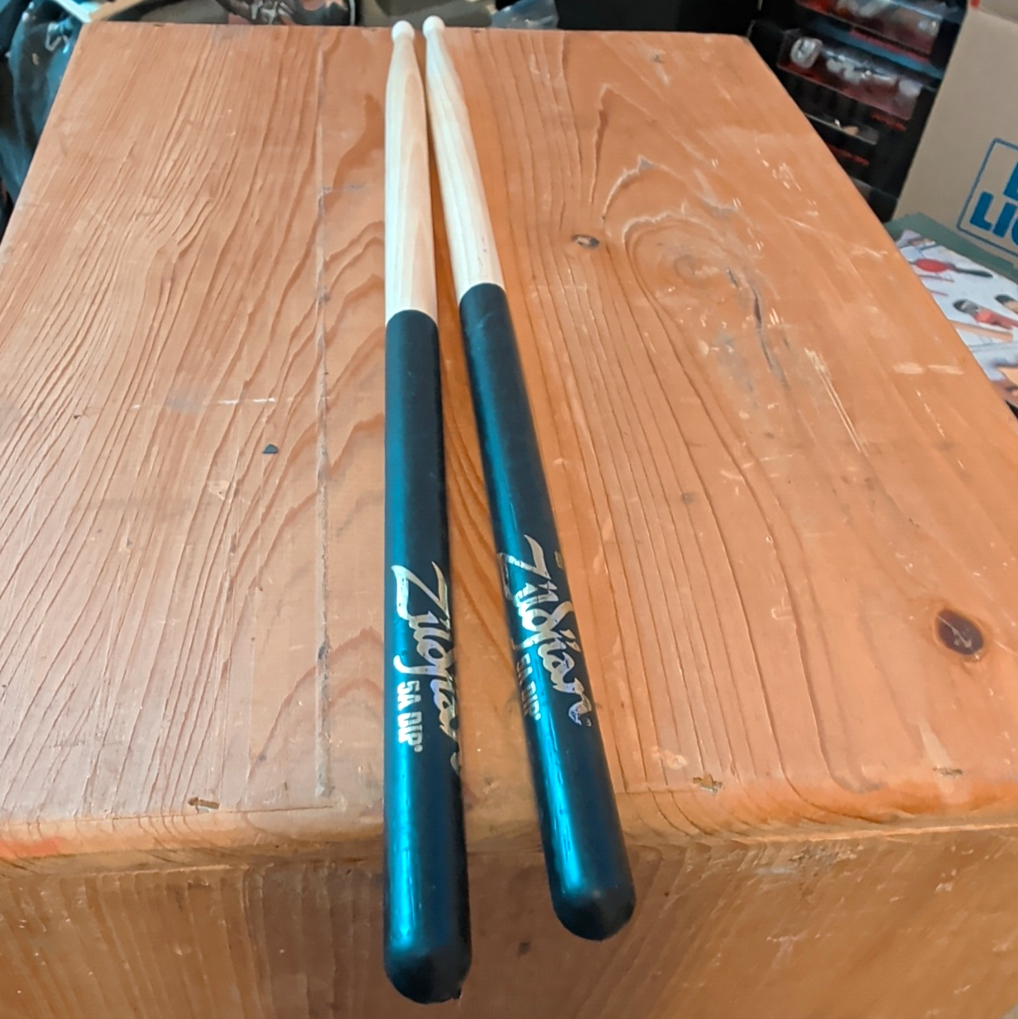 Zildjian 5A DIP Drum Sticks Black Dip Grip Select Hickory Snare Tom Bass