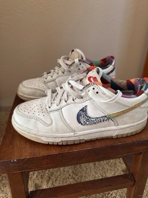 Size 4.5 (GS) - Nike Dunk Low Multi-Color Paisley