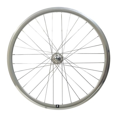 Rueda Delantera fixie Weinmann, DP 18 HP. Pista 700C. Perfil 31mm. 32 Rad. Plata