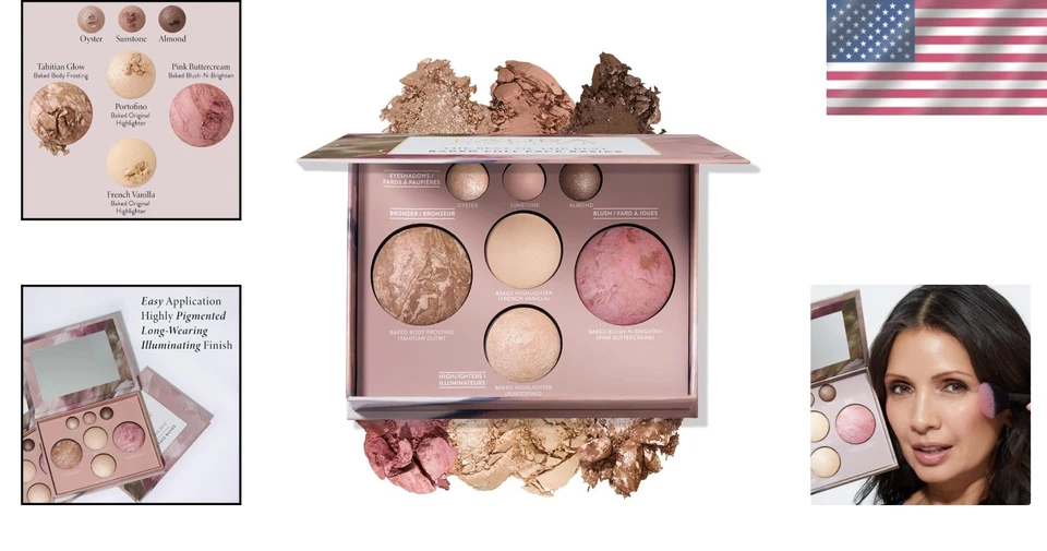 Baked Palette with Blush, Bronzer, Highlighter & Eyeshadows - Image 2 of 4