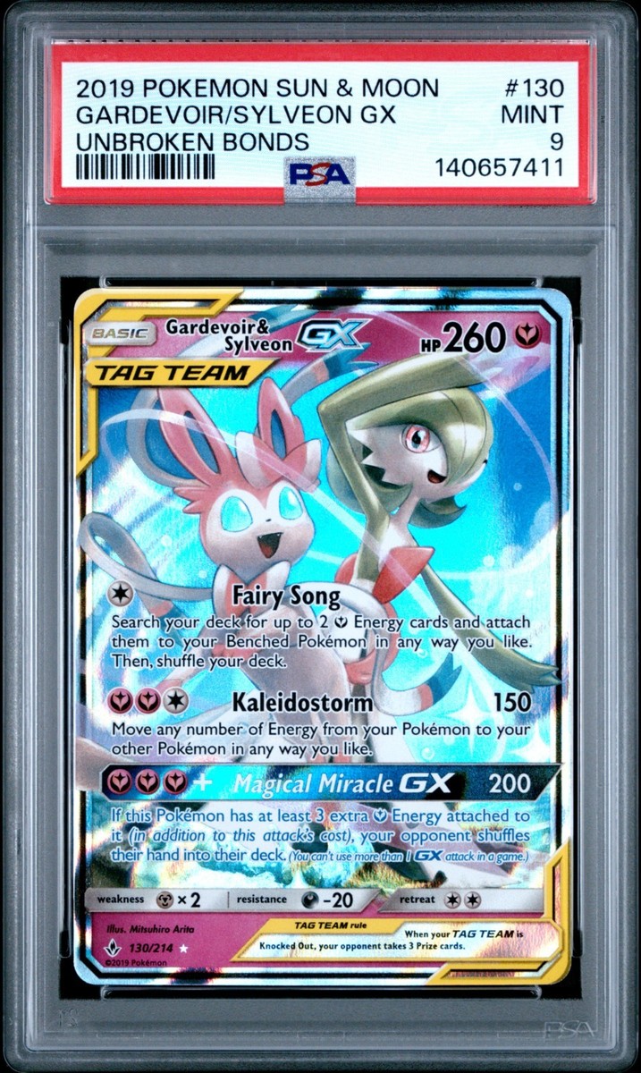 Gardevoir & Sylveon GX 130/214 Sm-Unbroken Bonds Holo for sale