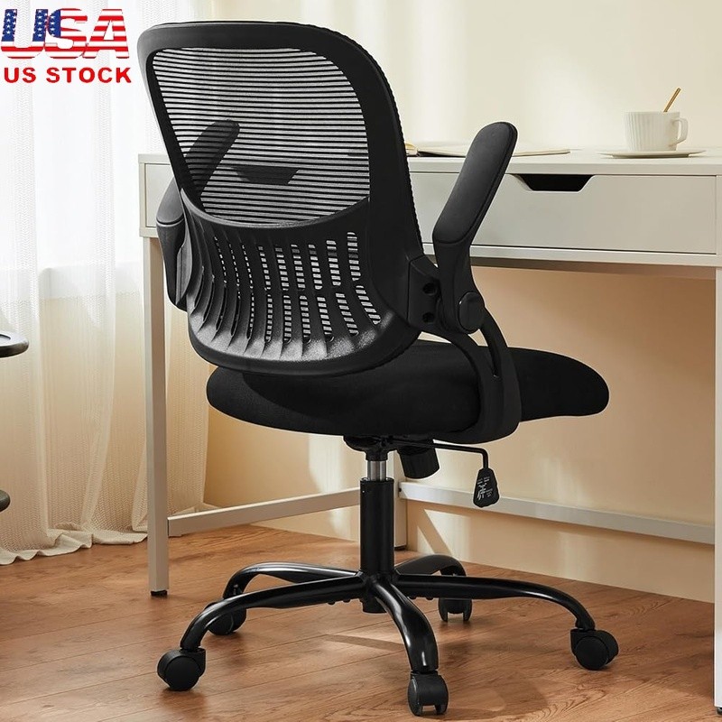 Mid-back Mesh Rolling Task Chair W/ Lumbar Support