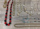 Costume Jewelry Mixed Assorted Necklaces Lot w. Multicolor Beaded Chain Pendant — photo 5