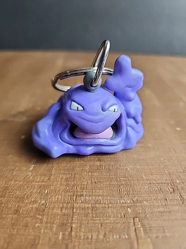 Vintage 1999 Burger King Pokemon Muk Keychain, Keyring 